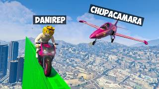 CORRE O TE ATROPELLO EN MOTO!! HOLA CHUPACAMARA!! - GTA 5 ONLINE