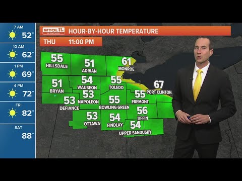 Bright skies Thursday with highs in lower 70s; hot, dry weekend into Labor Day | WTOL 11 Weather