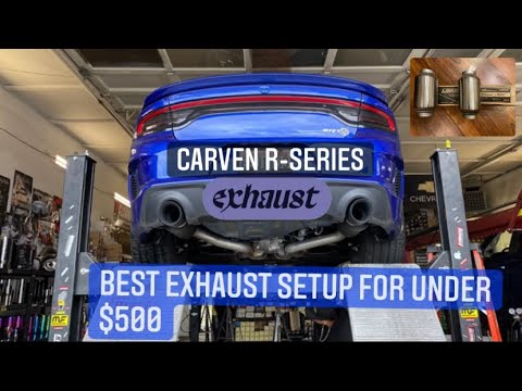 Carven R-Series Mid Mufflers: 2021 Dodge Charger Hellcat