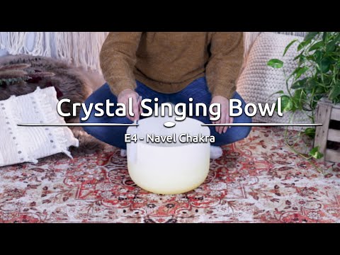 Crystal Singing Bowl (colored), 12", Note E, Navel Chakra - CSBC12E - Meinl Sonic Energy