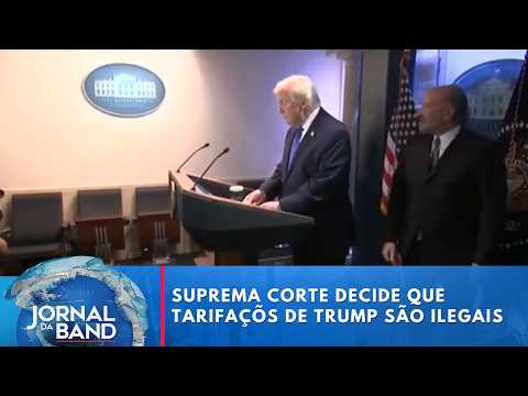 Suprema Corte dos EUA derruba tarifas e impõe derrota a Trump | Jornal da Band