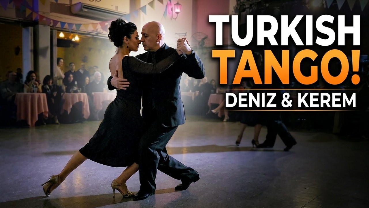 Baile de tango turco en Buenos Aires La Chiflada milonga. Deniz Oztin, Kerem Öksüz