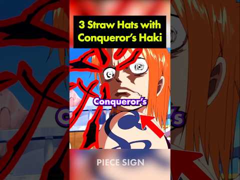 3 Straw Hats with Conqueror's Haki