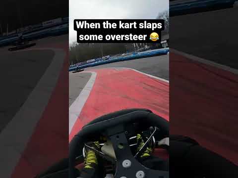 When the kart tries to kill you through the downhill section at Buckmore #uk #karting