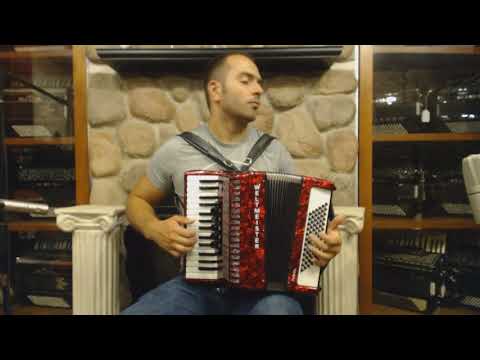 2281 - Certified Pre-Owned Red Weltmeister Juwel Piano Accordion LMM 30 72 $1999