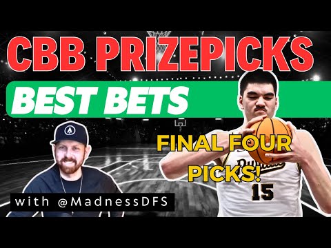 PRIZEPICKS CBB PICKS | SATURDAY 4/6/2024 | FINAL FOUR COLLEGE BASKETBALL PLAYER PROPS & BETS TODAY