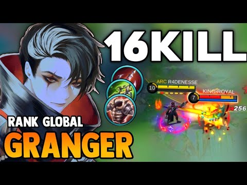 16KILL! Granger Best Build 2021 | Top Global Granger Gameplay | Mobile Legends✓