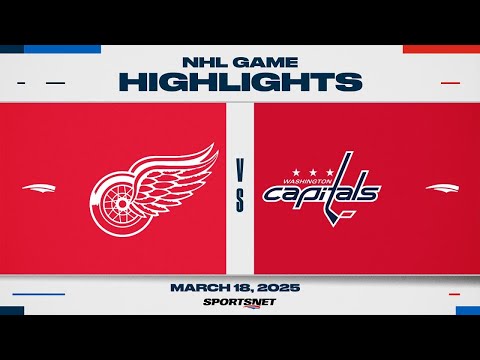 NHL Highlights | Capitals vs. Red Wings - March 18, 2025