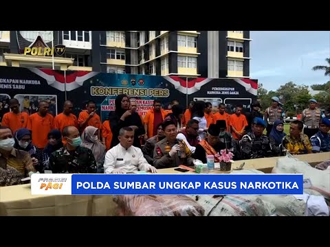 POLDA SUMBAR UNGKAP KASUS NARKOTIKA DAN MUSNAHKAN BARANG BUKTI
