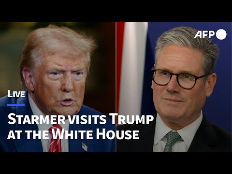 🔴LIVE: Donald Trump welcomes Keir Starmer to the White House I AFP
