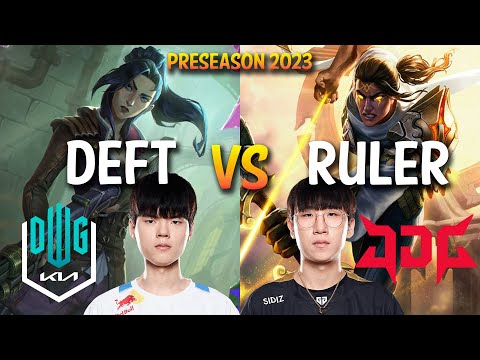 DK Deft vs JDG Ruler - CAITLYN vs VARUS ADC - KR Ranked