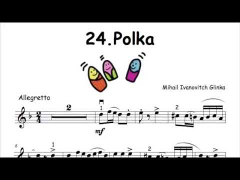 24. Glinka Polka for violin