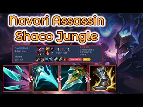 New Navori Crit Shaco Jungle - S13 Ranked [League of Legends] Full Gameplay - Infernal Shaco