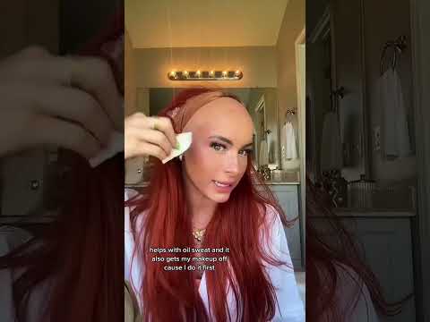 Simplified wig install for y’all #bald #wighelp #wiginstall #wigtutorial