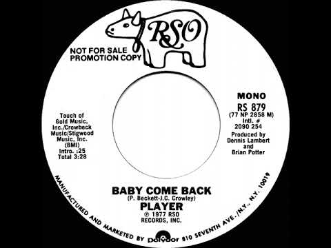 1978 Player - Baby Come Back (mono radio promo 45)