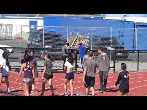 JVB 100m vs Huntington Beach 2-20-19 Los Alamitos Boys
