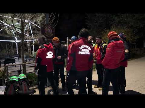 Le operazioni di ricerca del soccorso alpino