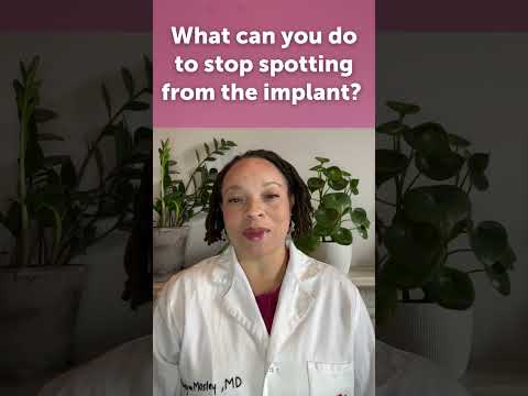 What can you do to stop spotting from the implant? #AskBedsider