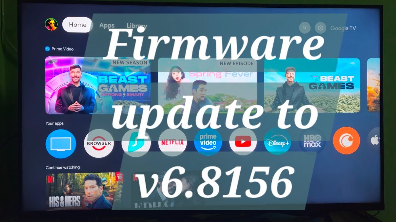 SONY Bravia TV KD-43X85K - Firmware update to v6.8156