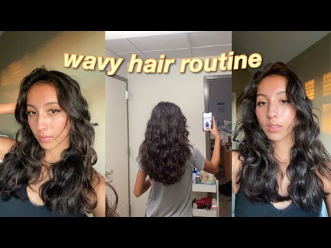 WAVY HAIR ROUTINE // type 2 hair