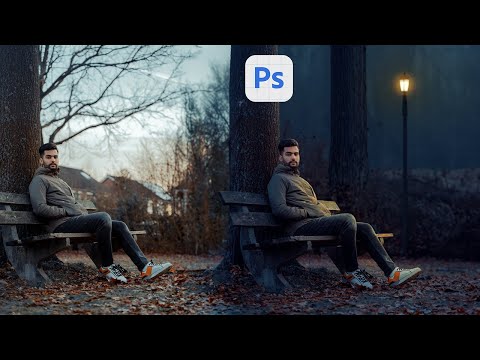 Neon Glow Effect Portrait Photoshop Tutorial