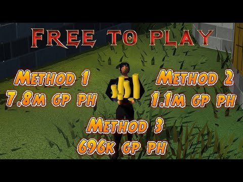 7.8m Per Hour Crazy New Free To Play Money Maker With No Requirements - Best F2p Method In OSRS