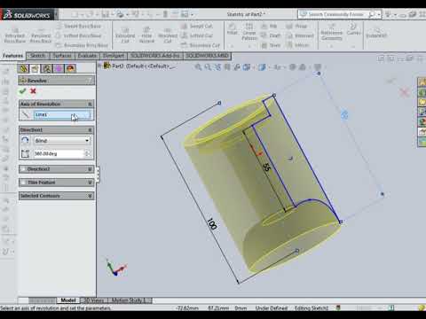 Revolve Boss/Base Command in Solidworks Easy Steps | 2019
