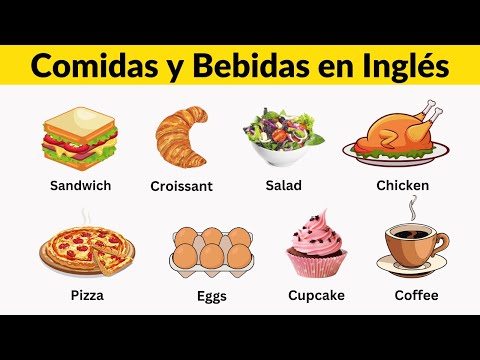 Las Comidas y Bebidas en Inglés | 45 Foods Vocabulary
