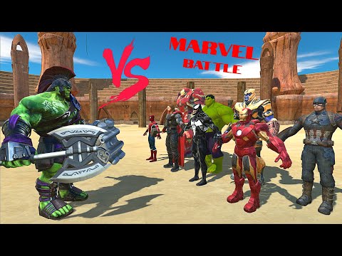 NEW UPDATE | HULK WARRIOR vs MARVEL - Animal Revolt Battle Simulator
