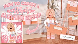 How to create an AESTHETIC Clothing Group on Roblox ‧₊˚✩
