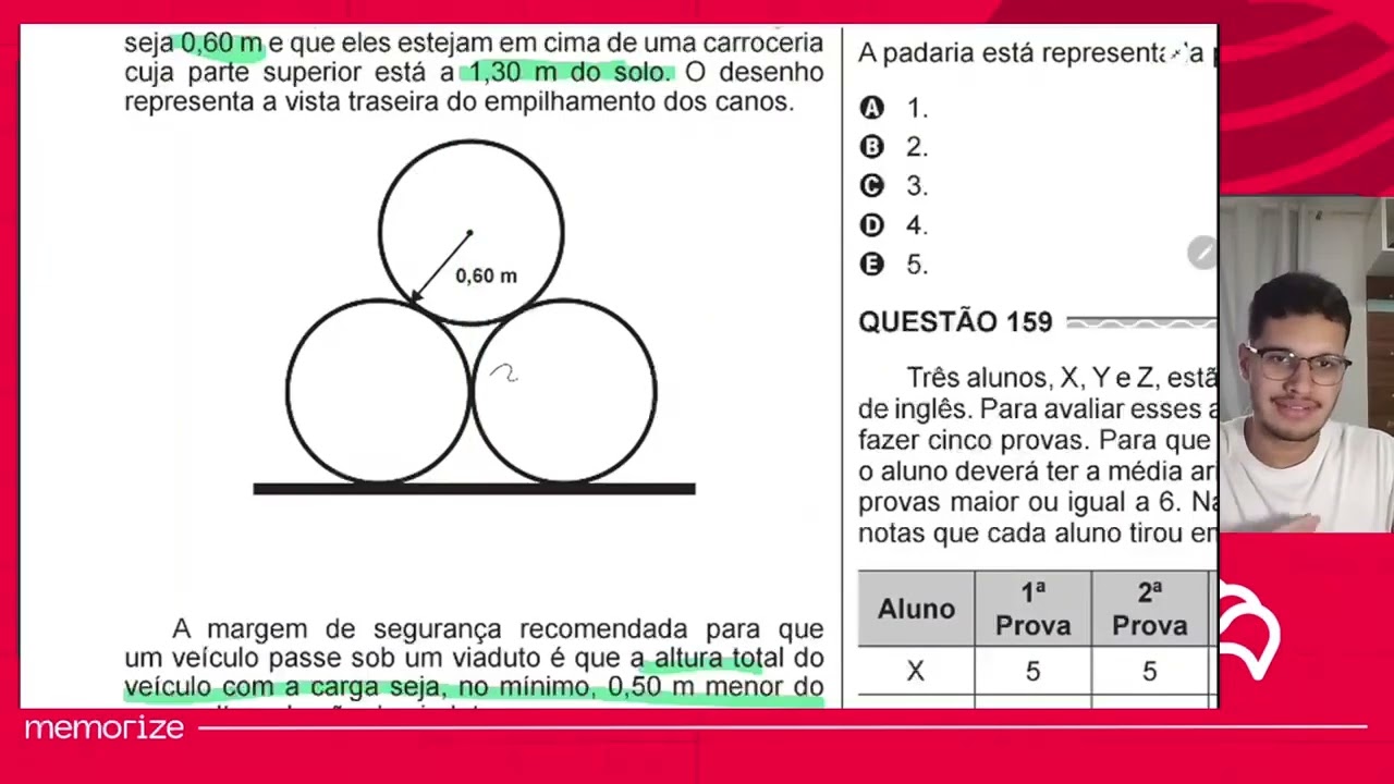 Resolução em Vídeo — Questão 153 ENEM 2017