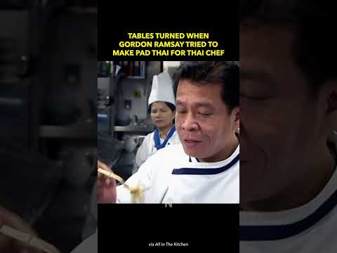 Tables Turned When Gordon Ramsay Tried To Make Pad Thai for Thai Chef
