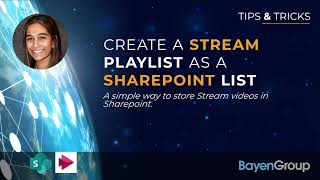 Download the video "Stream Playlists in SharePoint Lists"