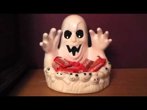 Animated Ghost Candy Dish Halloween Prop