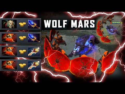 Dota 7.29D New META Mars + Lycan + scepter by GOODWIN ! Wolf Mars was super scary!!! Dota 2 Fun play
