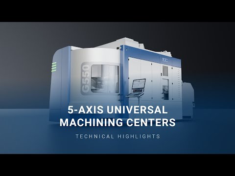 5-Axis Universal Machining Centers – 3D Product Animation