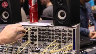 Video thumbnail for NAMM2016 Introducing the New Audio Damage DubJr MK2 and Boomtschak Eurorack Module by Analogue Zone Showroom / Synths and Studio
