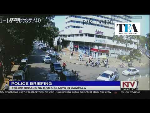 CCTV footage shows blast near Uganda parliament