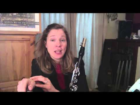 Clarinet Lesson: Right Hand and Thumb Position For Ease of Playing