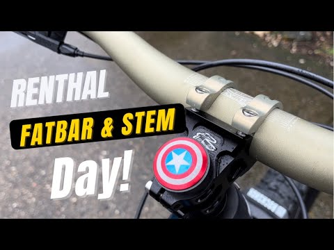 Renthal Stem and Gold Fatbar