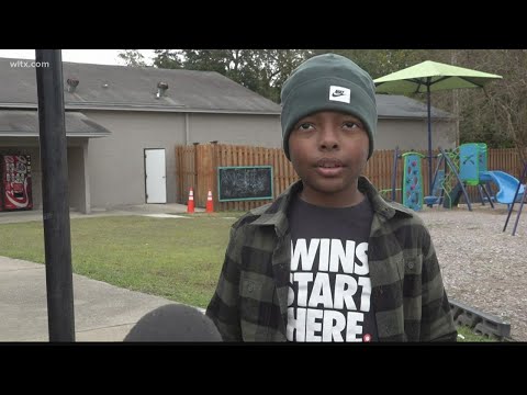 10-year-old boy gives back to the community to help kids stay warm