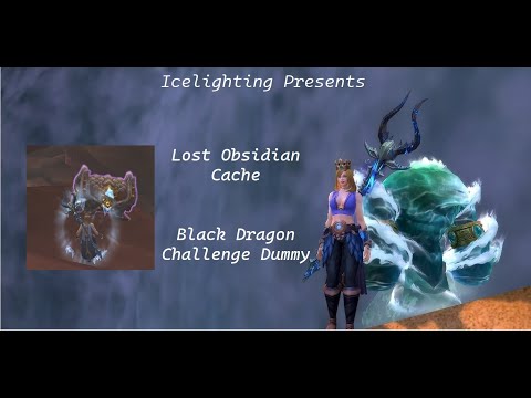 Lost Obsidian Cache - Black Dragon Challenge Dummy Toy - Lost Cache Key - Sour apple - Blacktalon