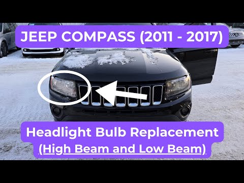 Jeep Compass - HEADLIGHT BULB REMOVAL / REPLACEMENT (HIGH BEAM & LOW BEAM HEADLAMP) 2011 - 2017