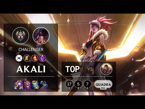 Akali Top vs Jayce - KR Challenger Patch 11.7