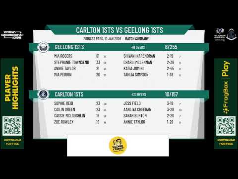 Carlton 1sts v Geelong 1sts