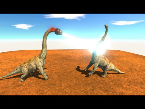 HERBIVOROUS DINOSAURS vs COPIES with PLASMA CANNON - Animal Revolt Battle Simulator