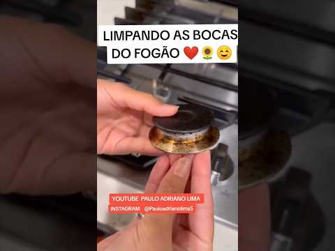 DICAS PRA LIMPEZA DAS BOCAS DO FOGÃO, FICOU NOVA