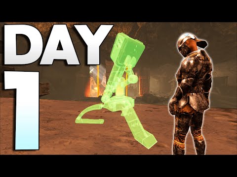 Claiming The Best Cave on Fjordur Day 1! - ARK