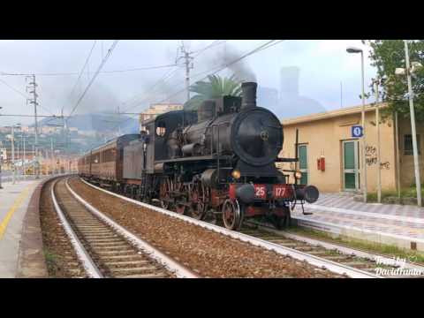 Treno storico vaporiera 625 177 ed E-626 294