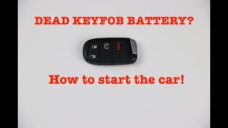 How to start the car with DEAD KEYFOB!